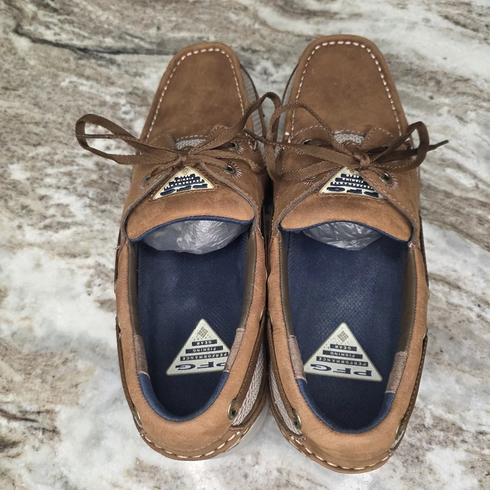 Columbia PFG Sailfish Men's Leather Boat Shoes Size 11